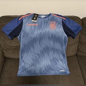 Marathon Authentic Ecuador National Team Soccer Training Jersey Men’s Sz: XL